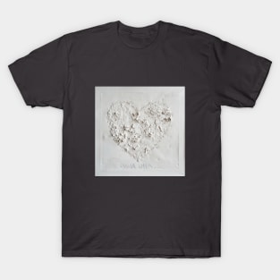 " The white heart of the scraper " collage artwork T-Shirt